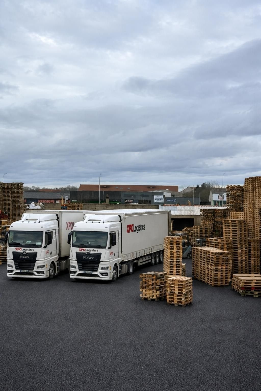 Laden van pallets op een vrachtwagen — logistiek DirectPAL